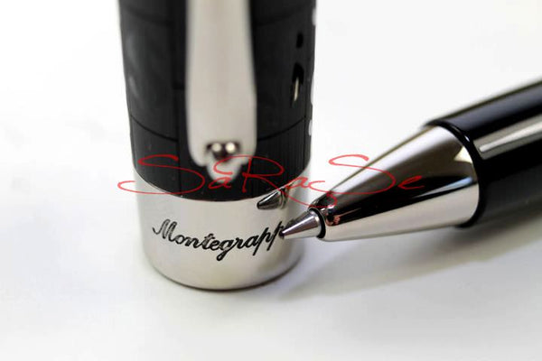 Füllertinte Montegrappa CASH Palladium Lack schwarz - Tintenroller Art.-Nr. ISADCRPC